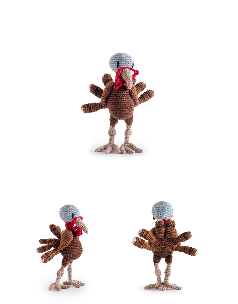 toft ed's animal ross the turkey amigurumi crochet